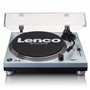 Lenco L-3809 Platine Vinyle - Platine DJ Direct Drive - USB - Préampli - 33 et 45 RPM - MMC - RCA - Sortie Ligne - Bleu Métallis