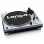 Lenco L-3809 Platine Vinyle - Platine DJ Direct Drive - USB - Préampli - 33 et 45 RPM - MMC - RCA - Sortie Ligne - Bleu Métallis