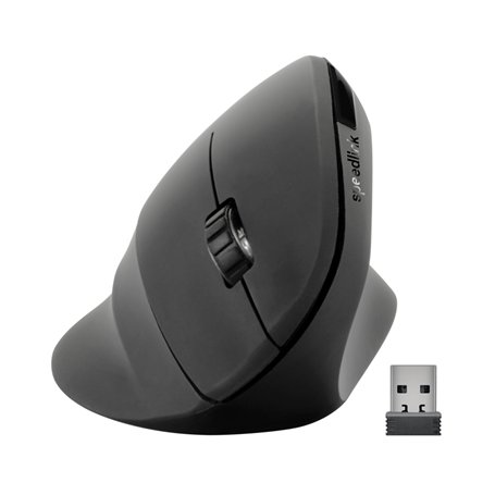 Speedlink PIAVO Souris Verticale Ergonomique – sans Fil, Forme Ergonomique, Verticale, Noire