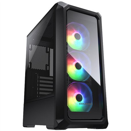 COUGAR GAMING | BOITIER PC GAMING | ARCHON 2 RGB NOIR - Inclus 3 ventilateurs ARGB - Verre trempé - Éclairage RVB - Refroidissem