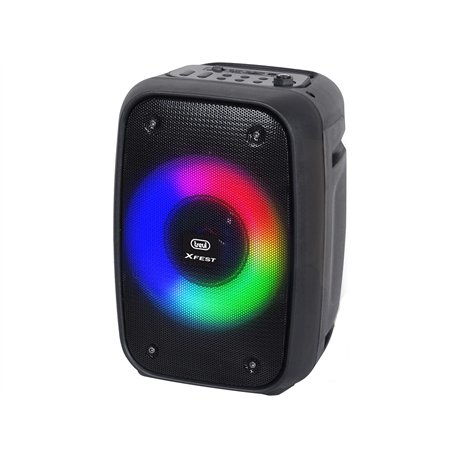 Trevi XFest XF 150 KO Haut-Parleur Amplifié Portable 15 W, USB, Micro SD, Bluetooth et Fonction TWS, Karaoké Party Haut-Parleur