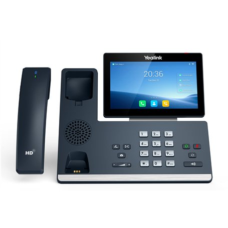 Yealink SIP-T58W Pro Téléphone VoIP avec Interface Bluetooth avec Affichage du numéro d'appel