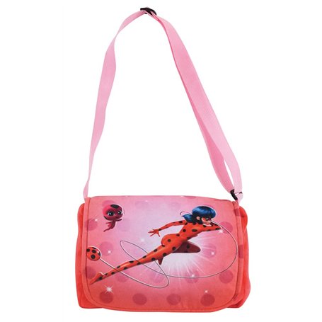 MIRACULOUS Ladybug, 024191 Sac Besace A BANDOULIERE Lady Bug +/-26 CM pour Enfant Fille, Rouge