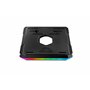 Enermax Support réhausseur Ergonomique de PC Portable/Moniteur Rotatif RGB 360° Pliable, installez jusqu'à 3 périphériques, Char