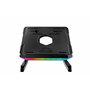Enermax Support réhausseur Ergonomique de PC Portable/Moniteur Rotatif RGB 360° Pliable, installez jusqu'à 3 périphériques, Char
