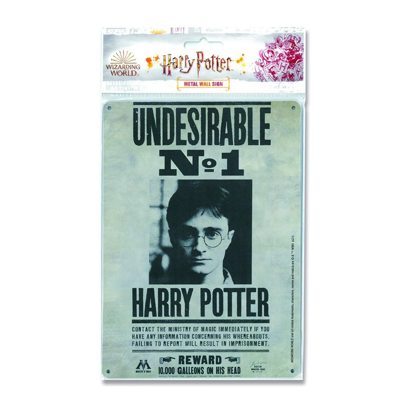 Image secondaire de Logoshirt®️ Harry Potter - Wanted - Undesirable No. 1 I Sign - Plaque en métal - Retro I DIN A5 I Design Original sous Licence