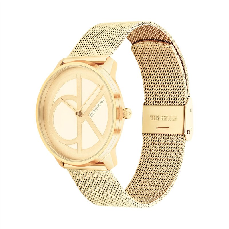 Image secondaire de Calvin Klein Montre Analogique à Quartz pour Homme et Femme Collection Iconic Mesh - 35MM avec Bracelet Milanais en Acier Inoxyd