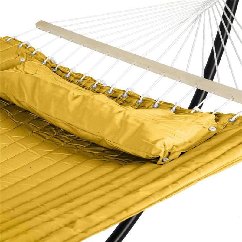 Image secondaire de Hespéride - Toile de hamac matelassé Akio Jaune Moutarde