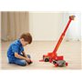 Simba 109252517 - Sam Le Pompier - Grue Jouet (50 cm) - Véhicule de Sauvetage 2 en 1 (Voiture et Grue) pour Enfants à partir de