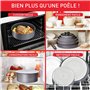 Tefal Ingenio Lot de 3 casseroles 16/18/20 cm + poignée amovible, Induction, Revêtement antiadhésif, Empilable, Compatible lave-