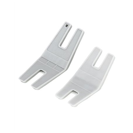 QWORK® 2 Pcs Outil de Pied de Biche pour Machine à Coudre, Aide à Couture Volumineuse en Plastique (2 Tailles)