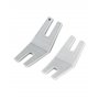 QWORK® 2 Pcs Outil de Pied de Biche pour Machine à Coudre, Aide à Couture Volumineuse en Plastique (2 Tailles)