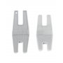QWORK® 2 Pcs Outil de Pied de Biche pour Machine à Coudre, Aide à Couture Volumineuse en Plastique (2 Tailles)