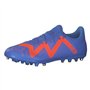 PUMA Mixte Future Play MG Chaussure de Football, Bleu Glimmer Blanc Ultra Orange, 44 EU