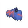 PUMA Mixte Future Play MG Chaussure de Football, Bleu Glimmer Blanc Ultra Orange, 44 EU