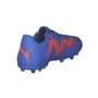 PUMA Mixte Future Play MG Chaussure de Football, Bleu Glimmer Blanc Ultra Orange, 44 EU