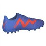 PUMA Mixte Future Play MG Chaussure de Football, Bleu Glimmer Blanc Ultra Orange, 44 EU