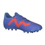 PUMA Mixte Future Play MG Chaussure de Football, Bleu Glimmer Blanc Ultra Orange, 44 EU