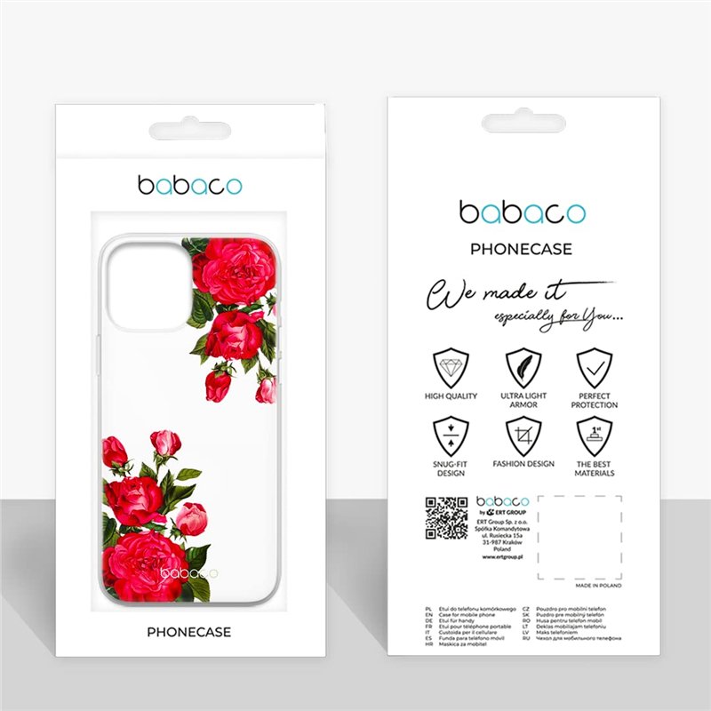 Image secondaire de Babaco ERT Group Coque de téléphone Portable pour Apple Iphone 13 Pro Max Original et sous Licence Officielle Motif Flowers 007