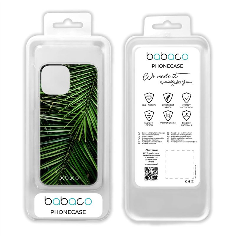 Image secondaire de Babaco ERT Group Coque de téléphone Portable pour Apple Iphone 13 Pro Max Original et sous Licence Officielle Motif Plants 002 P