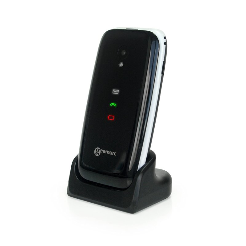 Image secondaire de Geemarc CL8700 - Téléphone Mobile à Clapet 4G avec Gros Boutons, Fonction Géolocalisation et Touches Mémoire pour Personnes Agée