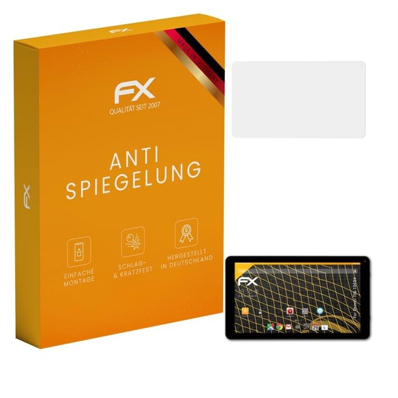 atFoliX Protecteur d'écran compatible avec Denver TIQ-10494 Film Protection d'écran, antiréfléchissant et absorbant les chocs FX