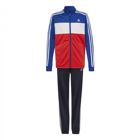 adidas B Tiberio TS Survêtement, Bleu/Blanc/Blanc, 10 años Garçon