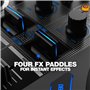 Reloop Mixon 8 Pro | 4-Kanal -Contrôleur de performance multiplateforme pour Serato & djay, Jogwheel -Displays & 4 Instant-FX-Ki