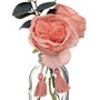 Atmosphera - Composition Florale en Vase Carmen H30 cm - Rouge Cerise