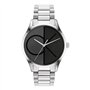 Calvin Klein Montre Analogique à Quartz pour Homme et Femme Collection Iconic avec Bracelet en Acier Inoxydable Argenté - 252001