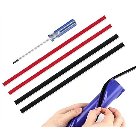 4 Bandes en Peluche Uniquement pour Les Bandes de Brosse à Rouleau à entraînement Direct Dyson Original V8 V10 avec Tournevis