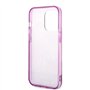 Guess Coque pour iPhone 14 Pro en Feuilles Roses IML, Anti-r