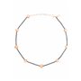 Breil B Rocks TJ3289 Collier en acier inoxydable orné de pierres d'hématite Longueur min. 39 cm Longueur max 45 cm, 45 cm, Acier