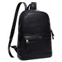 David Jones - Sac à Dos Homme Simili Cuir PU - Sac Ordinateur Portable 13 Pouces PC Travail Cours Scolaire Multifonction Bureau 