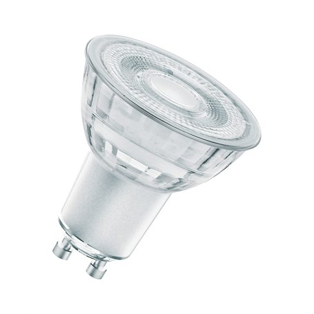 OSRAM Lampe LED dimmable Superstar avec un rendu des couleurs particulièrement élevé (CRI90), GU10-base, verre clair ,Blanc chau