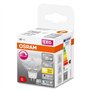 OSRAM Lampe LED dimmable Superstar avec un rendu des couleurs particulièrement élevé (CRI90), GU5.3-base, verre clair ,Blanc cha