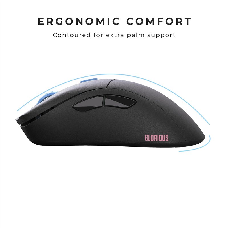 Image secondaire de Glorious Modèle D Forge (édition limitée) – Souris de Jeu Noire sans Fil, Accessoires de Jeu PC, Souris Gamer, Super légère 58 g