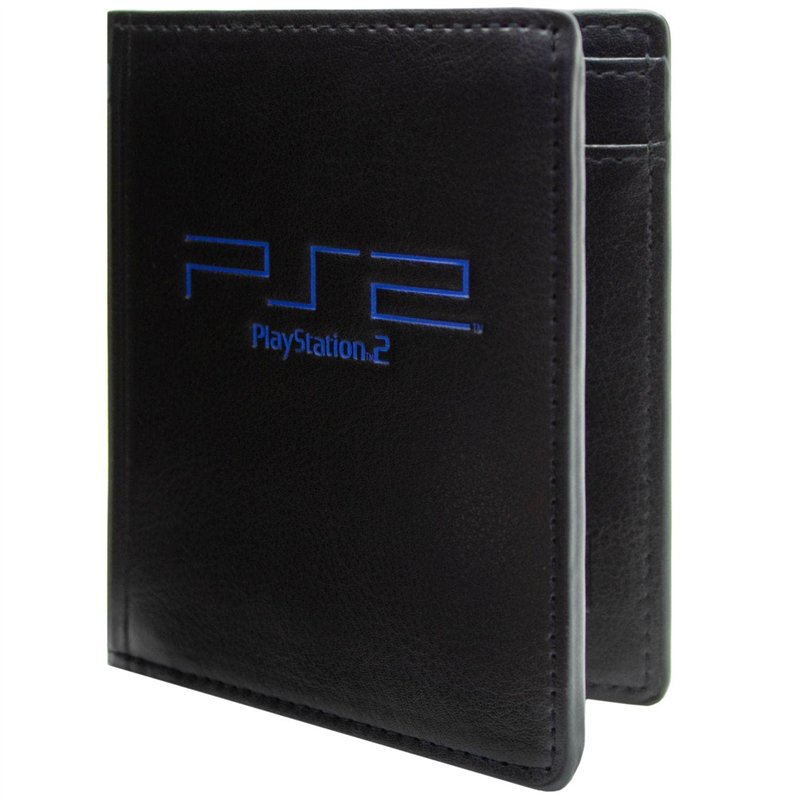 Original Hardware PS2 Console de Divertissement Greatness Awaits! Portefeuille Bi-Fold Poche à Monnaie & Porte-Carte, Noir