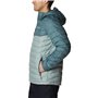 Columbia Powder Lite Hooded Jacket, Doudoune À Capuche Homme, Niagara/Metal, Taille XL