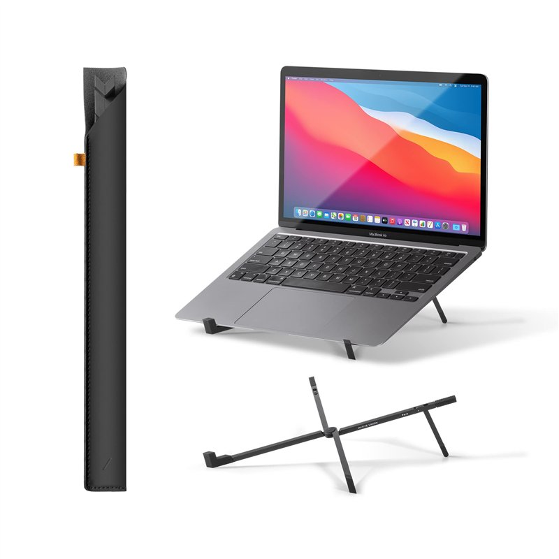 Native Union Fold Laptop Stand – Support Pliant Portable Ultra-Mince pour Ordinateur Portable – Angle de Vue Ergonomique – pour 