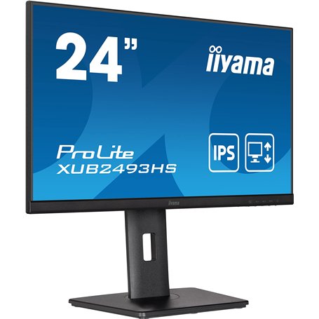 Ecran PC - IIYAMA ProLite XUB2493HS-B5 - 24 FHD - Dalle IPS - 4 ms - 75Hz - HDMI / DisplayPort - Pied réglable en hauteur