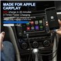 Cable USB C vers Lightning Spirale, Compatible Apple Carplay et certifié MFi, Câble Lightning USB C de voiture avec transmission