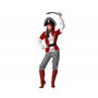ATOSA déguisement pirate pantalon rayé noir et rouge blanc adulte M