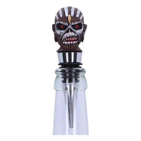 Nemesis Now Bouchon de bouteille Iron Maiden Book of Souls sous licence officielle, argent, 10 cm