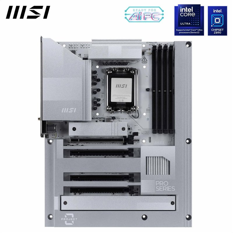 Image secondaire de MSI Pro Z890-S WiFi PZ Carte mère, ATX à connecteurs arrière - pour processeurs Intel Core Ultra (série 2), LGA 1851 - DDR5 Memo