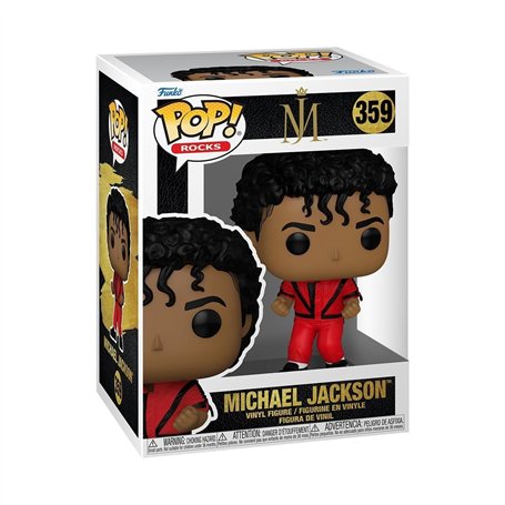 Funko Pop! Rocks: Michael Jackson - (Thriller) - Figurine en Vinyle à Collectionner - Idée de Cadeau - Produits Officiels - Joue