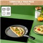 TEFAL Poêle à crêpe 28 cm, Crêpière induction, Revêtement céramique, Eco-conçue, Recyclée, Cuisson saine, Thermo-Signal, Fabriqu