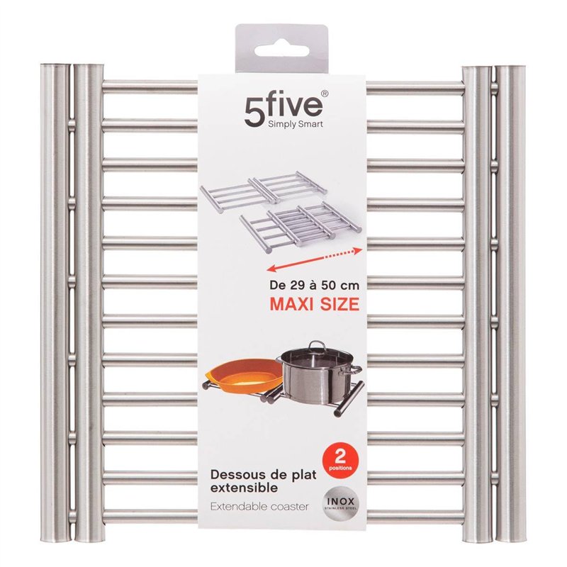 Image secondaire de 5five - grand dessous de plat extensible inox