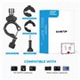 Sametop Clamp Guidon Montage de Moto et Vélo Support de Pince Tube Fixation Compatible avec GoPro Hero 13 12 11 10 9 8 7 6 5 Ses