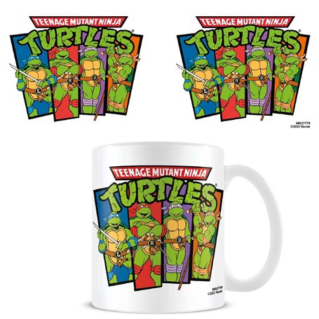 Tasse à café Tortues Ninja Teenage Mutant (personnage classique) 325 ml Grande tasse dans une boîte cadeau de présentation. Tass